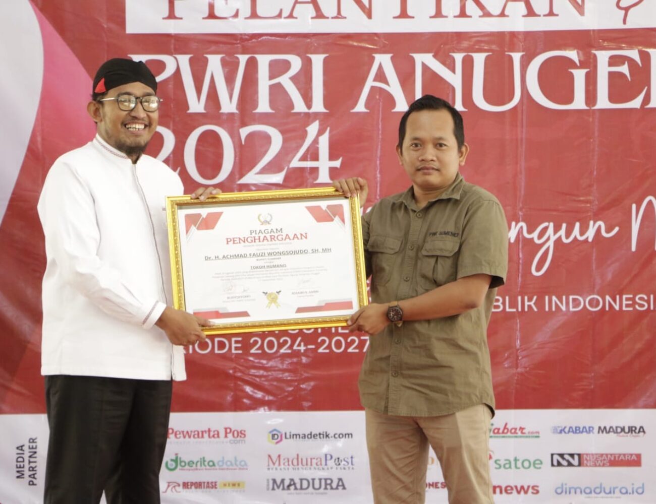 PWRI Anugerah 2024, Bupati Sumenep Dinobatkan Sebagai Tokoh Humanis