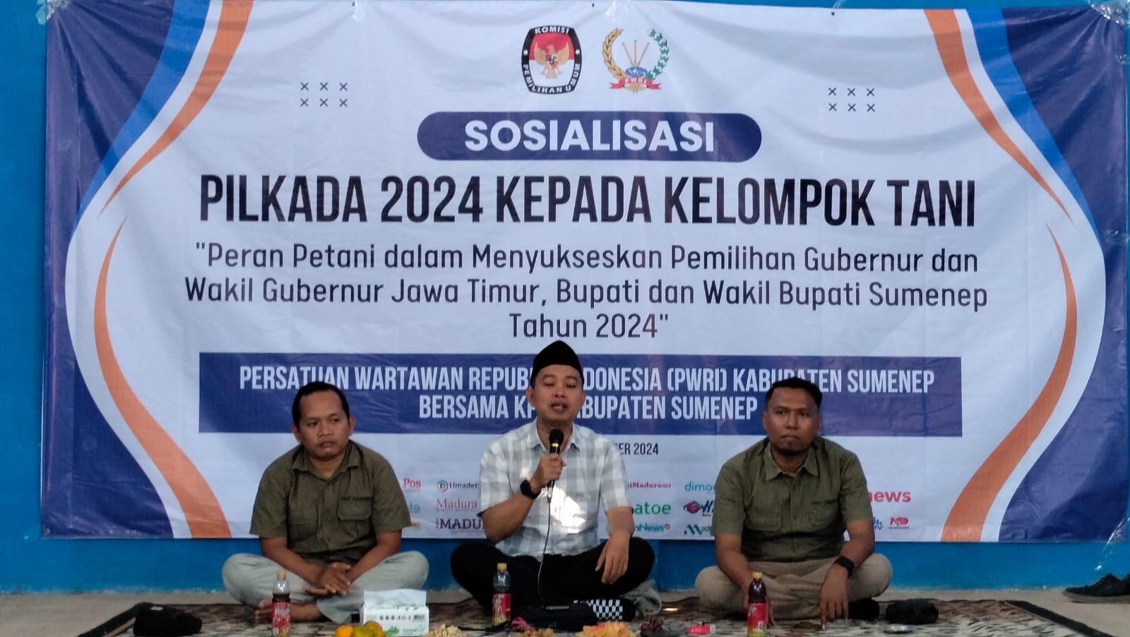 Tingkatkan Partisipasi Petani, KPU Sumenep Bersama PWRI Gelar Sosialisasi Pilkada 2024