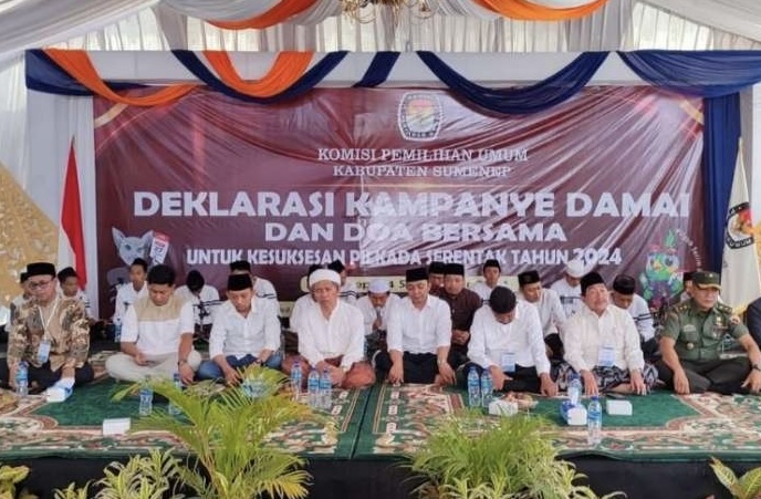 Deklarasi Kampanye Damai dan Doa Bersama, Cara KPU Sumenep Sambut Pelaksanaan Pilkada Tahun 2024