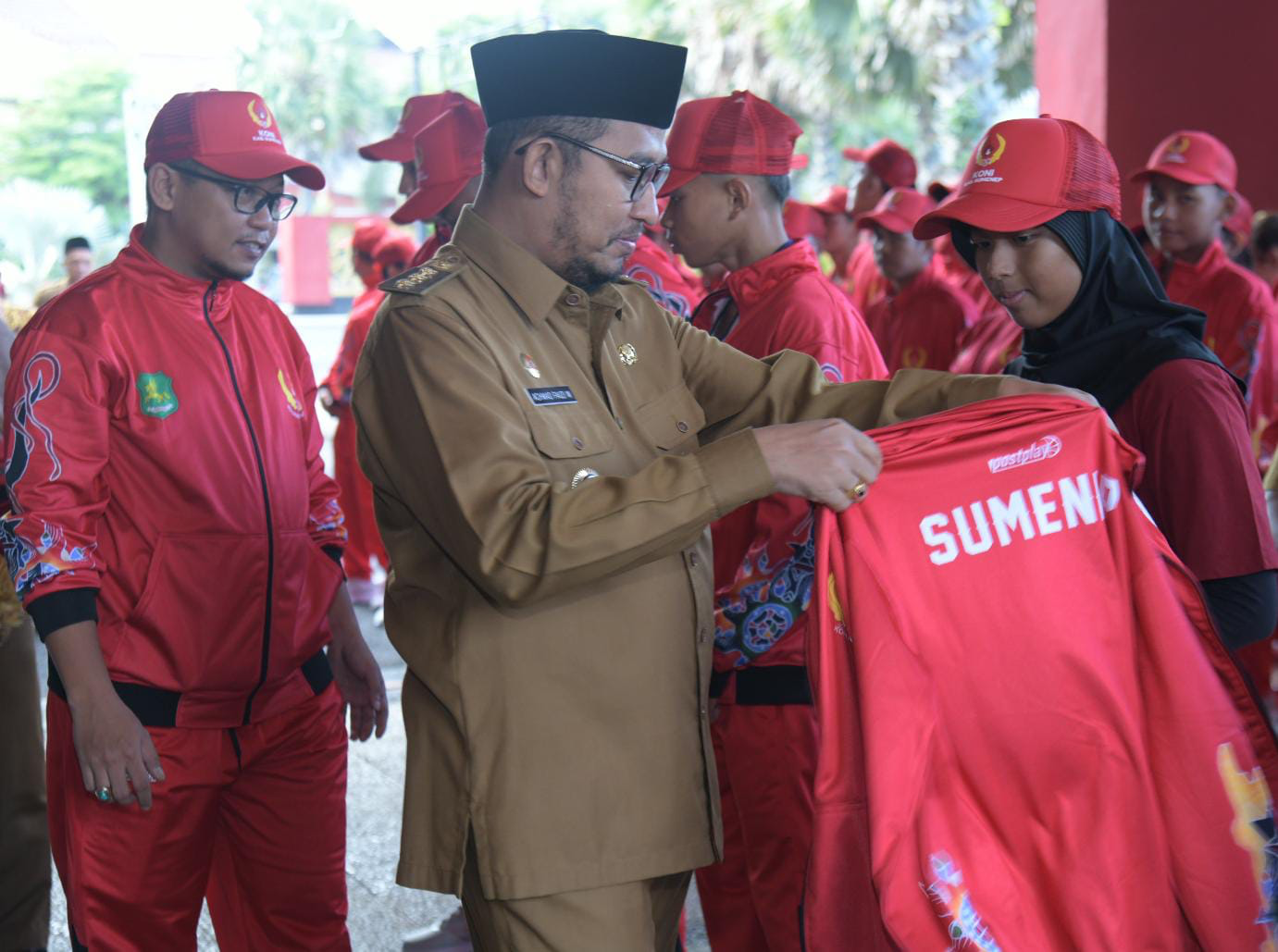 Lepas Kontingen Porprov Jatim IX 2025, berikut Pesan Bupati Sumenep